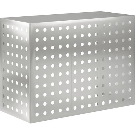 Housse de climatiseur Argenté 110 x 50 x 80 cm Acier galvanisé vidaXL