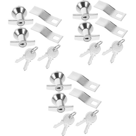 Lot de 3 serrures de porte pour boîtier de distribution (1/5)