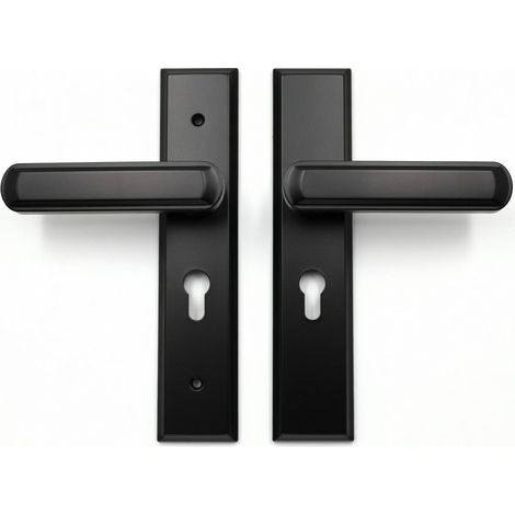 Serrure de porte noir universel standard rétro antique modèle 34