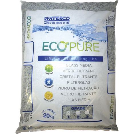 Jetly Schwimmbadfilterglas Von 0,5 Bis 1 Mm In 20 Kg Sack