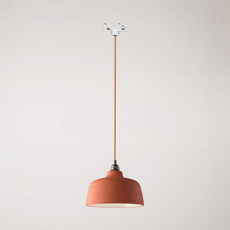Creative Cables - Candeeiro suspenso com abajur Coppa e adaptador de calha - lâmpada incluída