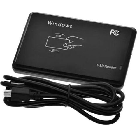 Lecteur RFID USB 125 kHz EM4100 ID Carte à puce sans contact TK4100 Support Window System (1/4)