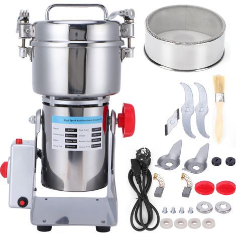 Moulin électrique à grains, épices, café et aliments secs, broyeur domestique, prise UE 220V (1/5)