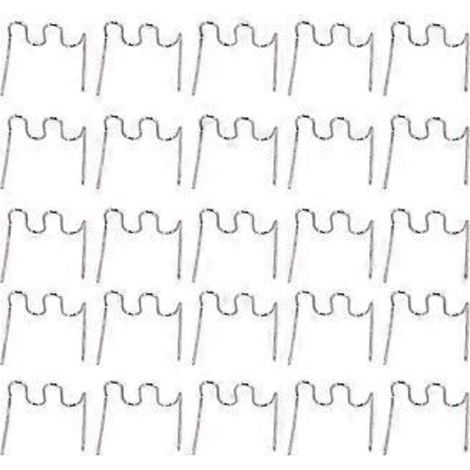 1000 agrafes chauffantes de 0,6 mm pour agrafeuse thermique, réparation de plastique, agrafes ondulées, réparations de carrosserie, pare-chocs, agrafes ondulées en S de 0,6 mm