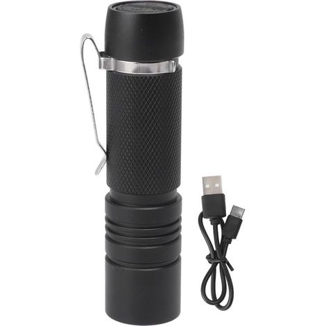 Mini lampe de poche Rechargeable 700LM LED très brillante, petite lampe de poche EDC avec Clip pour le Camping et la randonnée, usage quotidien (1/5)