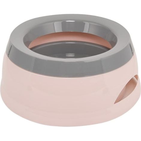 Gamelle d'eau portable pour animaux (rose), résistante aux éclaboussures, idéale pour les voitures, pour les chiens et les chats, pour un usage quotidien.-AquaForge (1/5)