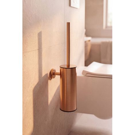 Brosse de toilette EDEN avec support mural BASS Cuivre brossé