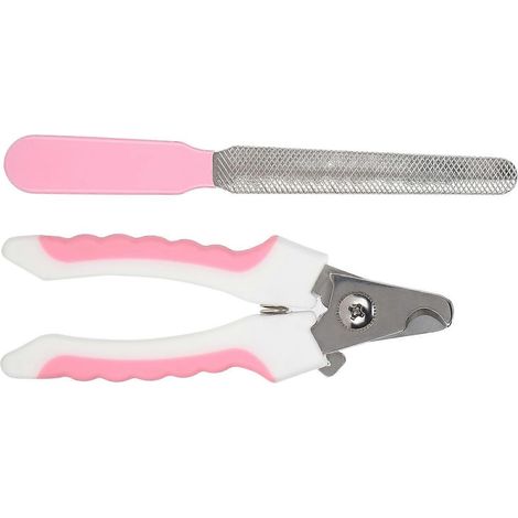 Kit de soin et de polissage des griffes pour chiens et chats en acier inoxydable avec lime à ongles (1/2)