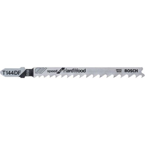 Bosch T144 DF Speed for Hard Wood Jigsaw Blades - 2 608 634 567, Pack of 5