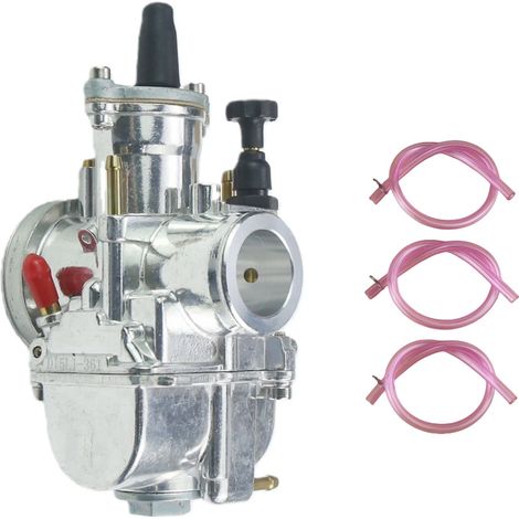 Carburateur PWK24M électro‑zingué – Diamètre 26‑34 mm – Pour quad et moto cross – Boîtier brillant, performance accrue (1/4)