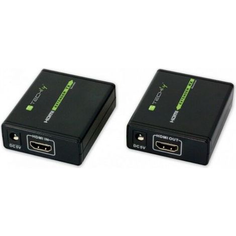 Techly extender trasmettitore e ricevitore full hd hdmi cat.5/6 mt.60 mt sky