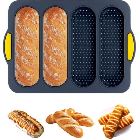 Moule de cuisson silicone 4 cavités résistant chaleur (1/5)