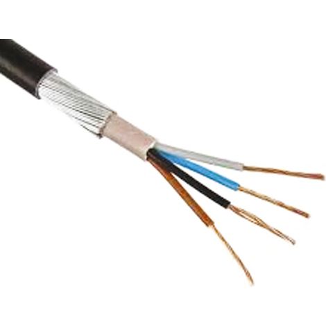 Câble d'alimentation RS PRO 4G6 mm², gaine PVC Noir, 100m ( Prix pour Bobine de 100 Mètres )