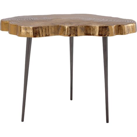 Tavolino Wood Art 225 in alluminio finitura oro (1/3)