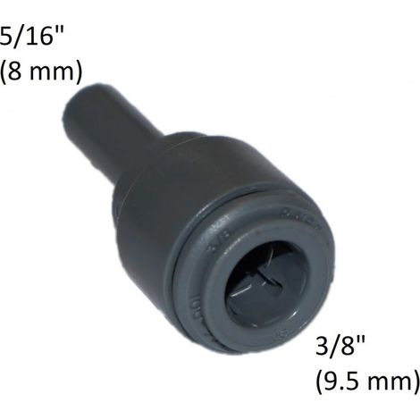 Raccord d'accouplement pour tube 3/8" (9.5 mm) vers douille 5/16" (8 mm)