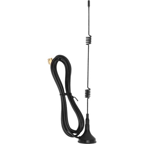 Antenne WiFi 2.4 GHz à Gain Élevé avec Base Magnétique et Connecteur SMA (1/5)
