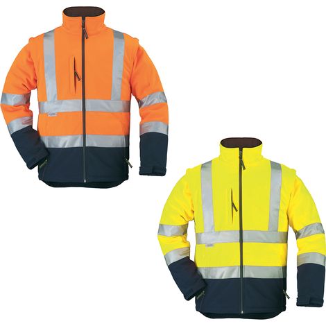 Coverguard Station Chaqueta softshell de alta visibilidad 2 en 1 - XL - Amarillo