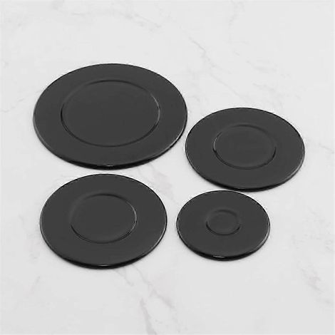 Lot de 4 chapeaux de brûleur à gaz pour plaque de cuisson (55 mm, 75 mm et 100 mm) - Accessoire de cuisine - Bon état (1/5)