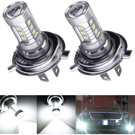 CHOYCLIT 2pcs H4 80W Automotive LED Replacement Ampoule LED Ampoule Light Kit Super Luminous , Ultra Bright Car Headlight Bulbs (1/4)