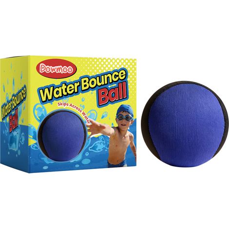 Balle rebondissante pour l'eau (bleu-noir), balle flottante pour piscine/océan, jouet interactif parent-enfant pour une utilisation en extérieur. (1/5)