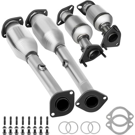 VEVOR Colector de escape 05-11 Nissan Frontier Juego de pernos del colector de escape 4,0L Convertidor catalítico de alto flujo de calidad OEM para Nissan Frontier/Xterra/Pathfinder 2005-2011