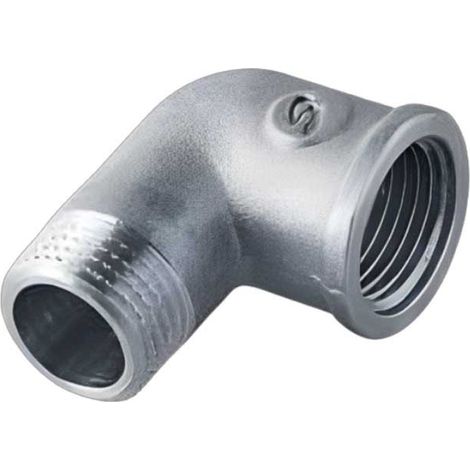Codo Macho - Hembra Cromo Latón  Medidas  Accesorios Fontanería: 3/4''