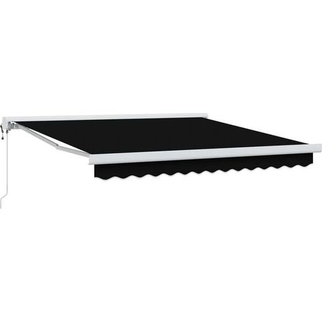 Auvent noir, 300 x 250 x 165 cm, en polyester et aluminium. (1/5)