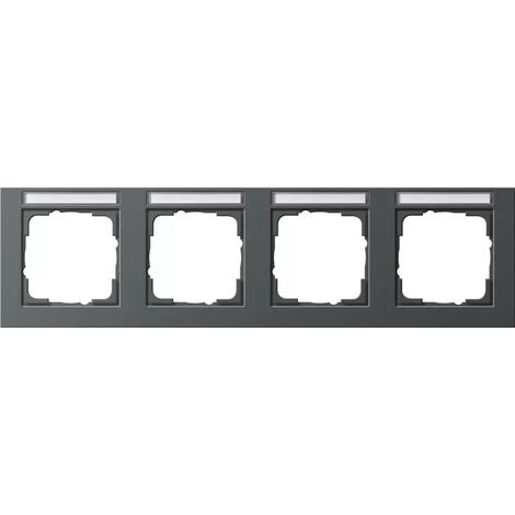 Gira Abdeckrahmen 4f waager. BSF Gira E2 Anthrazit [109423], 1094 23