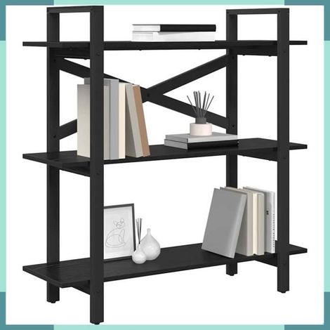 Étagère - 883946 - Chêne noir - Bois d'ingénierie - 3 étagères (1/5)