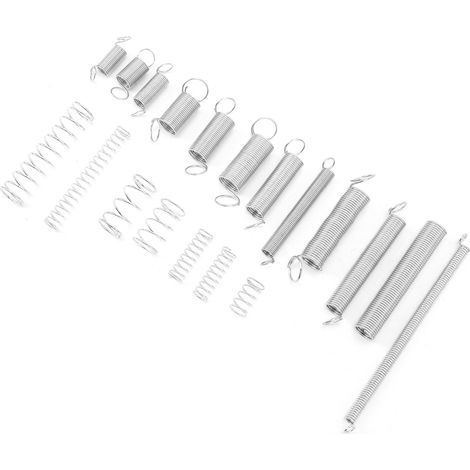 Kit de 200 ressorts de compression et d'extension en acier zingué, 20 modèles différents, pour la réparation automobile et les projets de bricolage. (1/5)