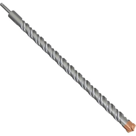 Foret à béton SDS Plus 32 x 600 mm avec 4 tranchants en carbure - Foret à béton pour pierre, béton, bois, brique et carrelage (1/5)