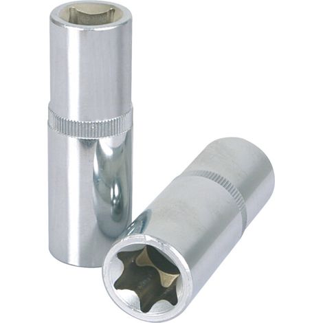 KS Tools 1/4" CHROMEplus TX-E socket, long, E8 (1/2)