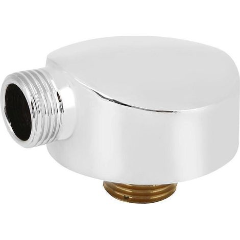 Raccord de sortie de flexible de douche rond en laiton G1/2 - Accessoires de douche pour salle de bain (1/5)