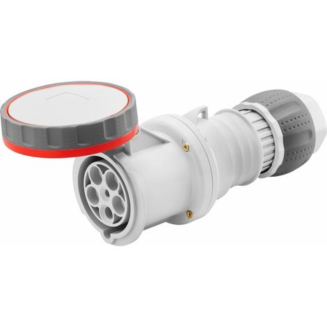 Gewiss ACOPLAMIENTOS HP - IP66/IP67/IP68/IP69 - 3P+N+E 125A 346-415V 50/60HZ - ROJO - 6H - CONEXIÓN POR TORNILLO, GW62061H