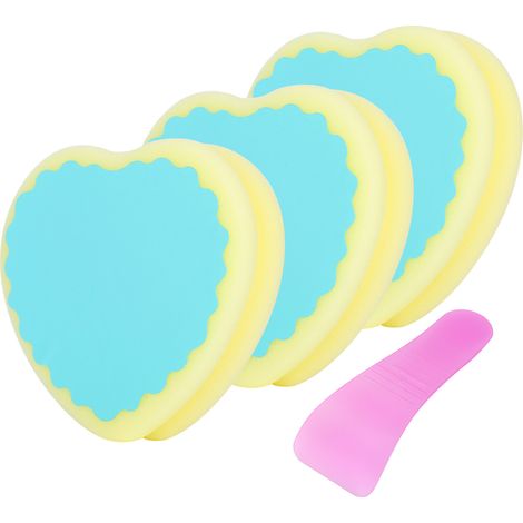 Éponge exfoliante cœur pour cire à épiler douce - Accessoire beauté féminin (1/5)