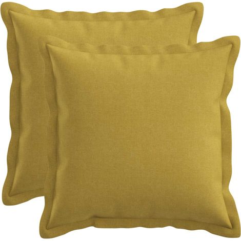 Cojín con almohada HOUTEN 2 uds. Verde claro Lino Sintético vidaXL (1/5)