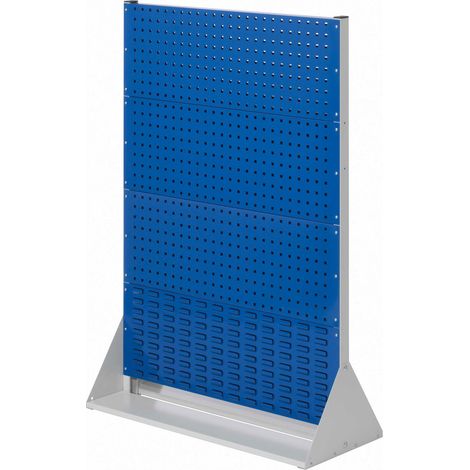 Kappes ®RasterPlan Stellwände doppelseitig Größe 4 - 6x Lochplatten 2x Schlitzplatten Enzianblau RAL 5010