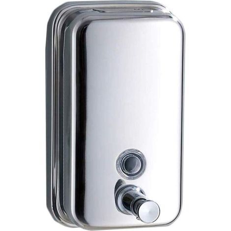 1000ml Distributeur de Savon Liquide Mural pour Salle de Bains et Cuisine,Acier Inoxydable Poli
