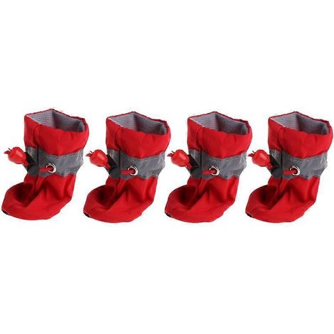 Bottes imperméables pour chien, protecteur de pattes antidérapant, chaussures pour chiens petites et grandes races, extérieur hiver, grip renforcé.