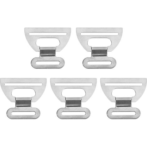Lot de 5 crochets pour sac à dos en métal estampé, attaches de sangle, accessoire matériel en acier inoxydable