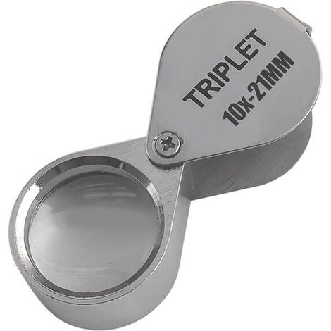 Loupe grossissante 10x 21 mm – Loupe éclairante professionnelle pour bijoutiers et horlogers – Matériaux durables – Compacte et légère (1/5)