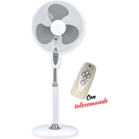 Ventilatore a colonna piantana 40 cm diametro su base anticaduta con telecomando e timer di spegnimento (1/2)