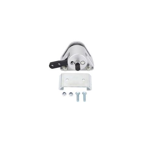 Kit de pinza de freno mecánica y soporte con pastillas de freno metálicas de alta resistencia para Manco 9598 9597 Go Kart Fun Car, color plata.