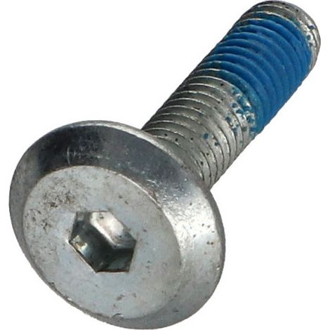 Vis métaux tête plate Clé de 4 HC4 M6X25 Acier zingué + Frein filet-1 pièce
