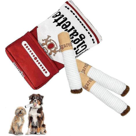 Jouets interactifs pour chiens Giggles - Cigarettes amusantes - Jouet pour chien en forme de cigare qui couine (1/5)