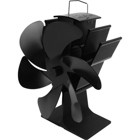 Ventilateur de four à 6 pales avec entraînement thermique, démarrage automatique, résistant aux hautes températures, LT385 4, noir, diamètre 165 mm (1/5)