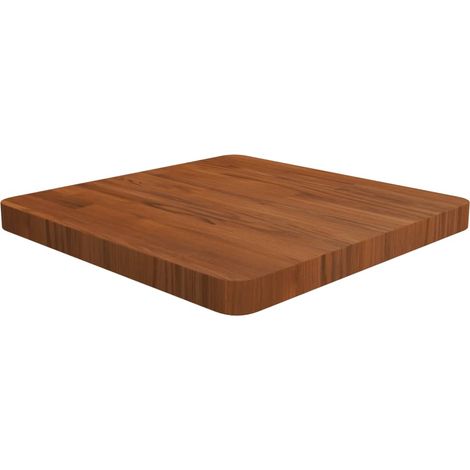 Tablero de mesa cuadrada madera roble marrón oscuro 50x50x4 cm