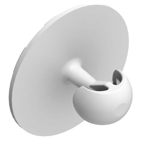 Clip mâle 5kg à coller pc-sm2 - Décor : Blanc - Diamètre : 30 mm - Hauteur : 18 mm - Fixation : A coller - Matériau : Plastique - Charge : 5 kg - FASTMOUNT (1/4)