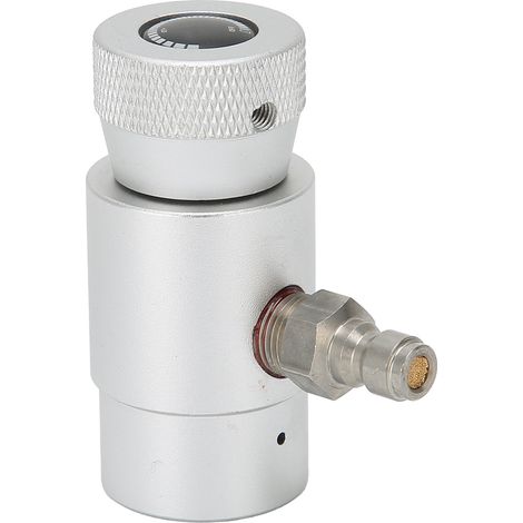 Adaptateur de remplissage CO2 avec raccord ASA et bouchon mâle 8mm pour accessoires soda argenté