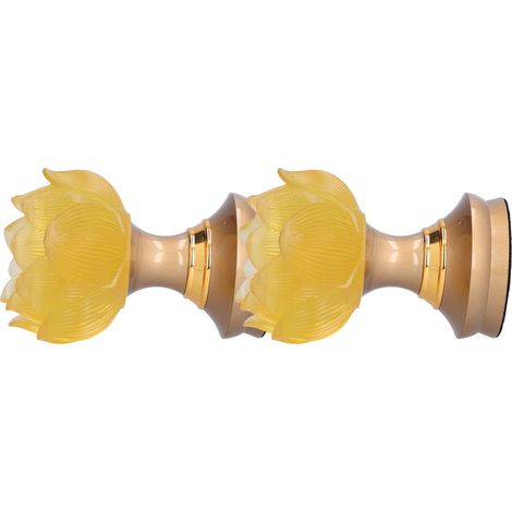 Lot de 2 lampes LED Lotus Bouddha, imitation émail coloré, lampe de prière pour la méditation à domicile, accessoires bouddhistes, prise UE 100-240 V (1/5)